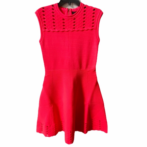 Ted Baker Zaralie Jacquard Panel Fit & flair Dress - Picture 2 of 7